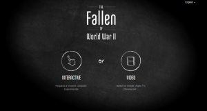 Figure 1 Start of "The Fallen of WWII"